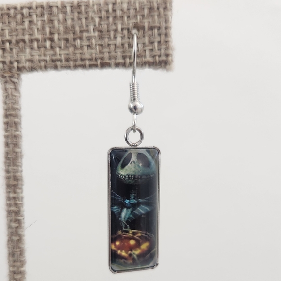 Halloween The Nightmare Before Christmas Jack & Pumpkin Dangle Earrings - Picture 7 of 11